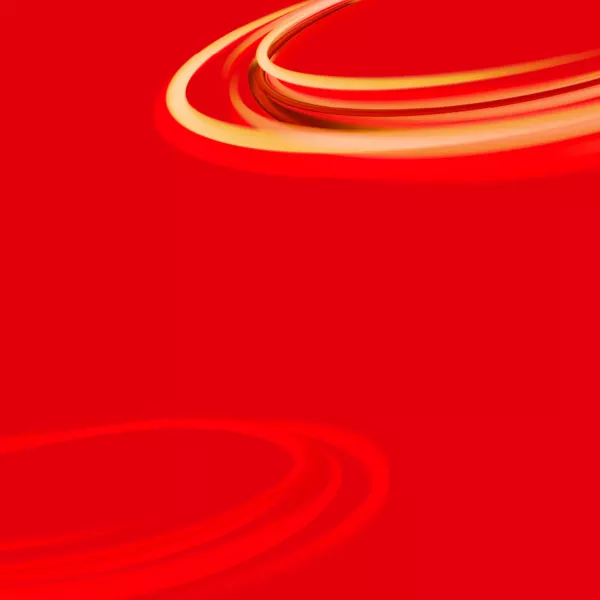 Red background with yellow circle of light.