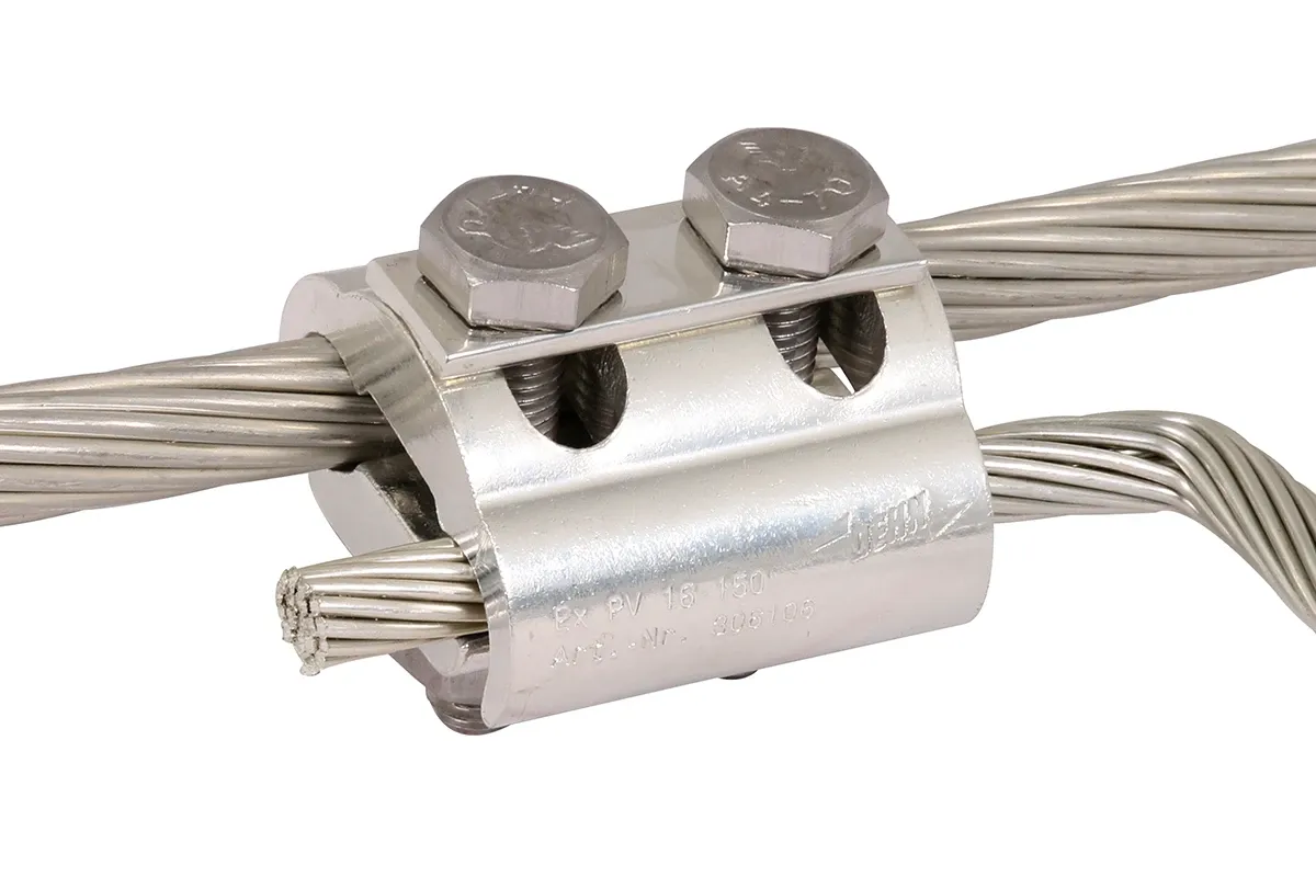Conector paralelo, montado en dos cables.